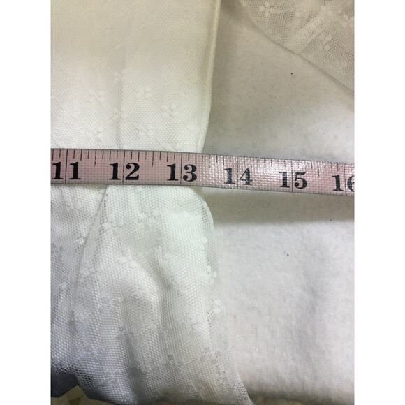 FLOWER GIRL PARTY SZ 10-11 Y white burnout half sleeve tiered dress NEW b82 - Picture 6 of 7